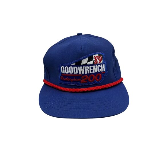Unknown Other - Vintage 1989 USA MADE Goodwrench NASCAR Patch Trucker Hat Snapback Cap Blue Vtg.